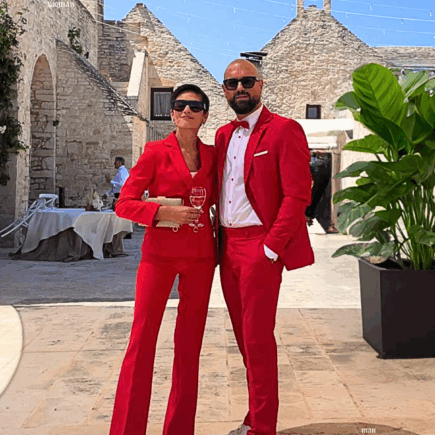 Due Invitati Speciali al Matrimonio di Francesca verstiti abiti da cerimonia per invitato uomo e donna cautireri e musani saks cerimonia abiti firmati chieti scalo pescara foto2134