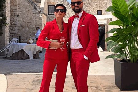 Due Invitati Speciali al Matrimonio di Francesca verstiti abiti da cerimonia per invitato uomo e donna cautireri e musani saks cerimonia abiti firmati chieti scalo pescara foto2134