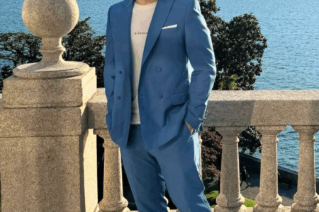 Edoardo Pincelli in Cautieri per Saks – il doppio petto su misura per la cerimonia moderna abito doppio petto saks cerimonia chieti scalo abiti su misura